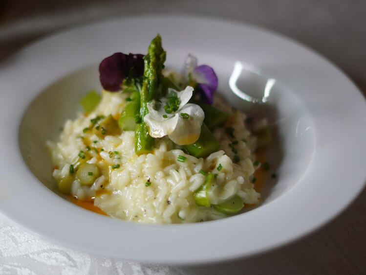 Champagne and Asparagus Risotto Champagne and Asparagus Risotto